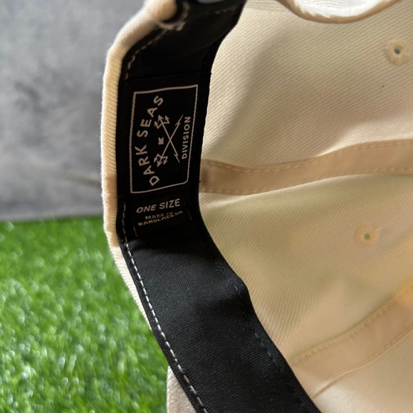 Dark Seas Division Hat Cream Gray Orange Floral Snapback Cap Adjustable Mens - Picture 8 of 10